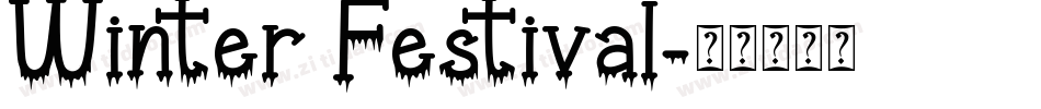 Winter Festival字体转换